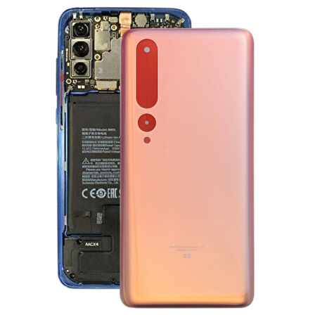 Xiaomi Mi 10 5GUyumlu Arka Pil Batarya Kapağı Cam M2001J2G M2001J2I