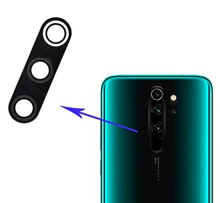 Xiaomi Redmi Note 8 Pro Uyumlu Kamera Lensi Cam M1906G7G M1906G7I