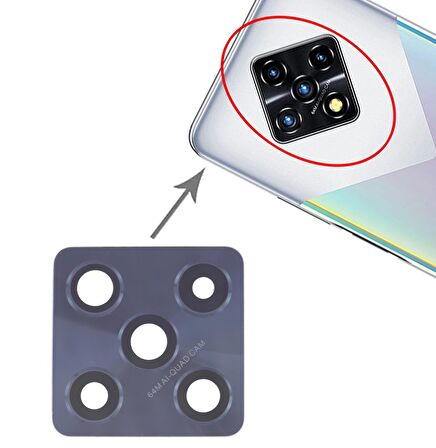 Infinix Uyumlu Zero 8i Kamera Lensi Cam X687B