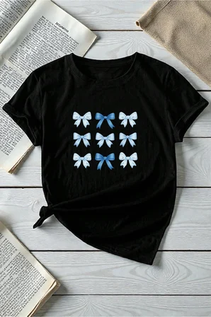 Unisex Kurdele Baskılı Tasarım Tshirt