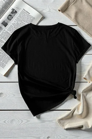 Unisex Kurdele Baskılı Tasarım Tshirt