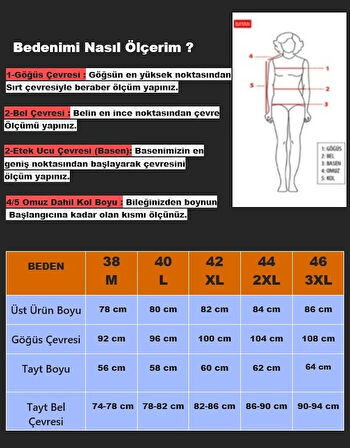 Kadın Siyah Yaprak Desen Kısa Kol Yarı Kapalı Taytlı Mayo HZL25S-AR202/506