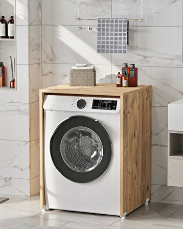 Reyo Enda Home Çamaşır Makinesi Dolabı 89x65 cm Atlantik Çam