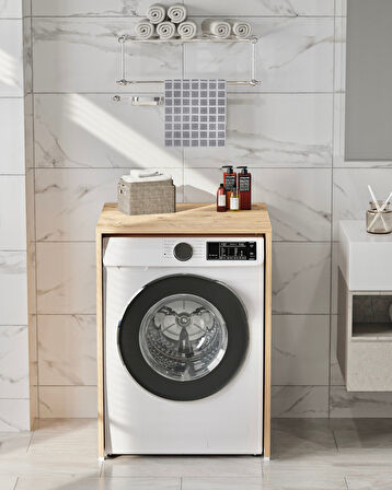 Reyo Enda Home Çamaşır Makinesi Dolabı 89x65 cm Atlantik Çam