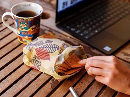 Mumo Ofis Paketi Balmumu Kumaş Kese Set