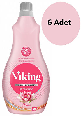 Viking Technopower Konsantre Çamaşır Yumuşatıcı Relax 1440 Ml - 6 Adet