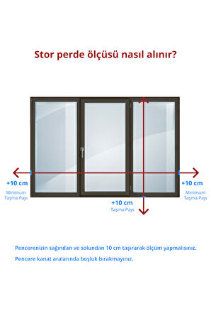 Lazer Kesim Mat Stor Perde, Lazer Kesimli Modern Serisi, M-2002 Ekru Renk