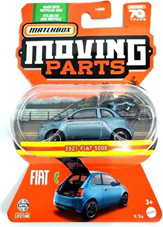 Matchbox Moving Parts 2021 Fiat 500E HLF94