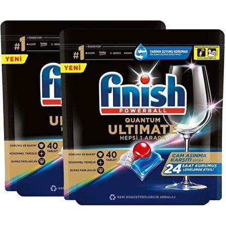 Finish Quantum Ultimate Bulaşık Makinesi Tableti 80'li 