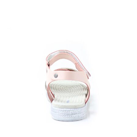 Artico Alexia Hakiki Deri Vaketa Pembe Kız Bebek Sandalet