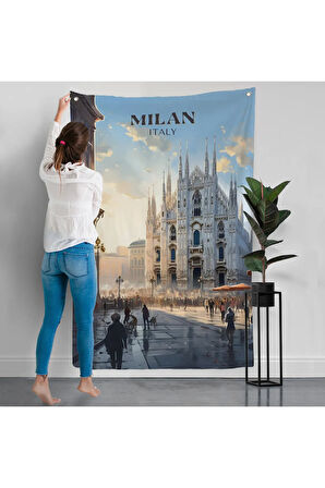 Milan İtalya Duvar Örtüsü-7693