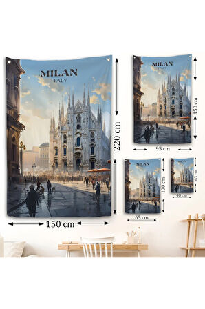 Milan İtalya Duvar Örtüsü-7693