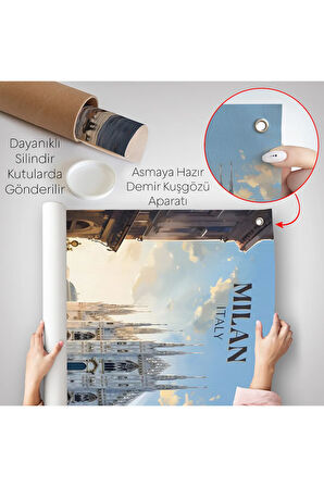 Milan İtalya Duvar Örtüsü-7693