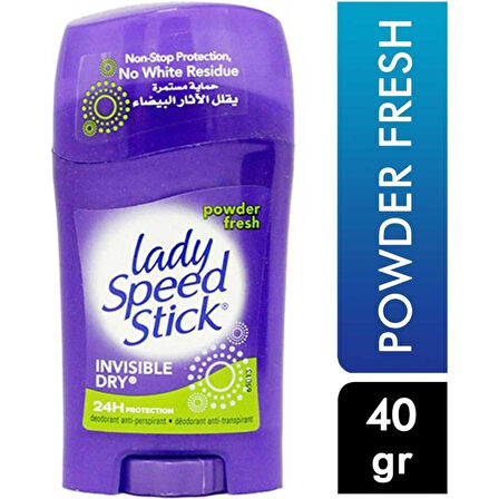 Lady Speed Stick 40 G Invisible Dry Powder Fresh 022200963695