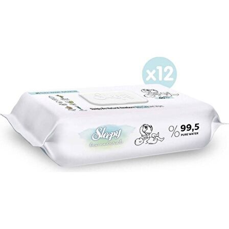 Sleepy Bio Natural Yenidoğan Islak Bebek Bakım Havlusu 12X40 (480 Yaprak)