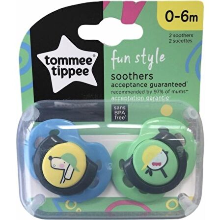 Tommee Tippee Fun Emzik 2li 0-6 Ay Yeşil