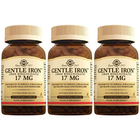 Gentle Iron 17 Mg 90 Kapsül 3 Adet