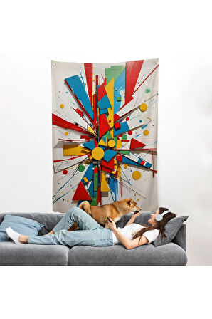 Düzensiz Şekiller Duvar Örtüsü-7695