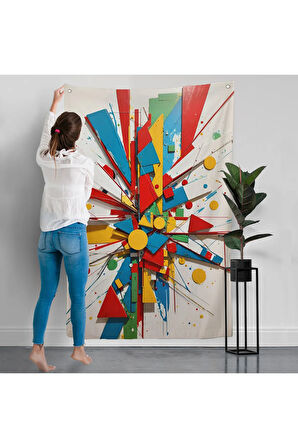 Düzensiz Şekiller Duvar Örtüsü-7695