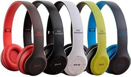  P47 Wireless 5.0+Edr Bluetooth Kablosuz Mp3 Çalar Kulaklık P47