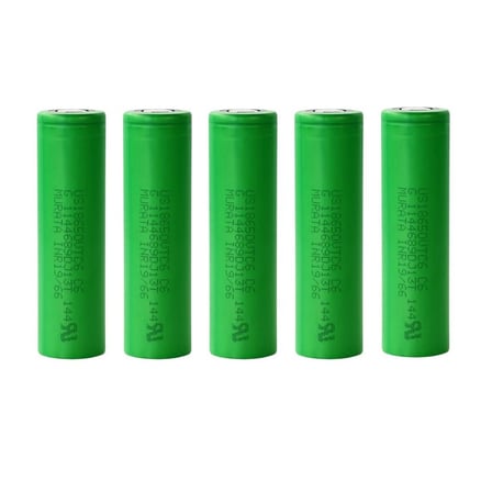 Murata Vtc6 18650 3.7V 3000 Mah Li-Ion Şarjlı Pil 5'li (Başlıksız Flat Top)