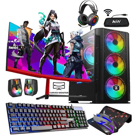 Zeiron Avanti Ix80 Intel i3 10100F 32 GB DDR4 RAM 512 GB SSD AMD Radeon RX 550 FreeDos Masaüstü Bilgisayar 