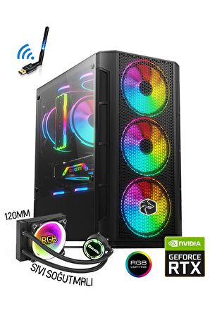 Zeiron Colder X10 I5-10400f 16gb 512gb M.2 Ssd Rtx3050 8gb Sıvı Soğutmalı Oyuncu Masaüstü Bilgisayar