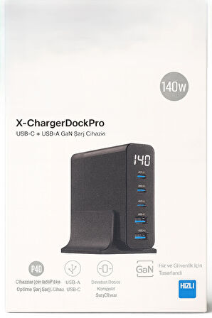 140w Gan Teknoloji 5 Port Pd Hızlı Şarj Cihazı Macbook Iphone Uyumlu Şarj Aleti