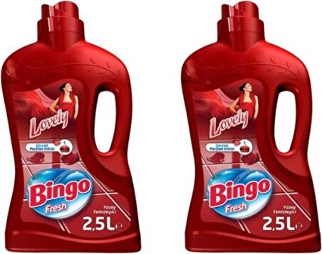 Bingo 2 Adet Fresh Yüzey Temizleyici Lovely 2,5  lt