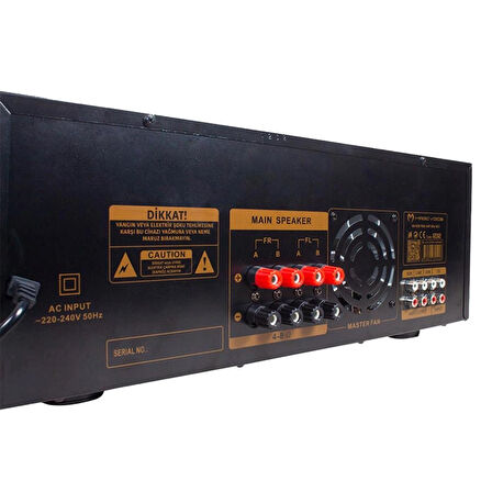 Magicvoice MV-1232 2x80 Watt USB-SD-Bluetooth Balans Trafosuz Amplifaktör