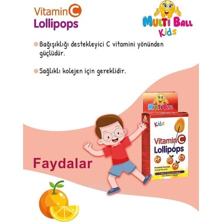 Multi Ball Kids Vıtamın C Lollıpops