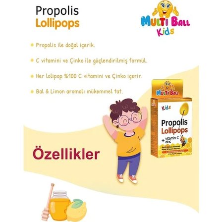 Multi Ball Kids Propolis Lollipop