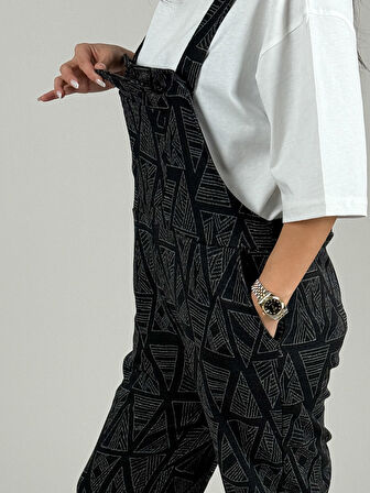 Üçgen Desenli Kadın Salopet COC1100