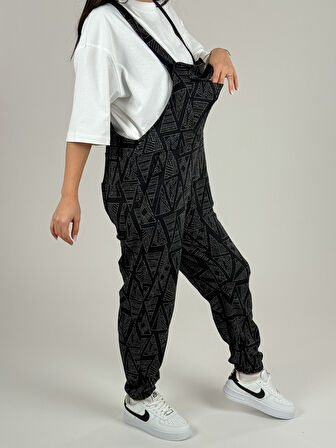 Üçgen Desenli Kadın Salopet COC1100