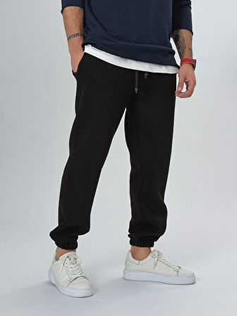 Şardonlu Siyah Erkek Jogger Eşofman COC2556