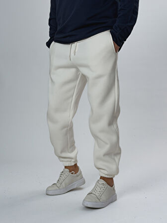 Şardonlu Ekru Erkek Jogger Eşofman COC2551
