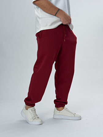 Şardonlu Bordo Erkek Jogger Eşofman COC2550
