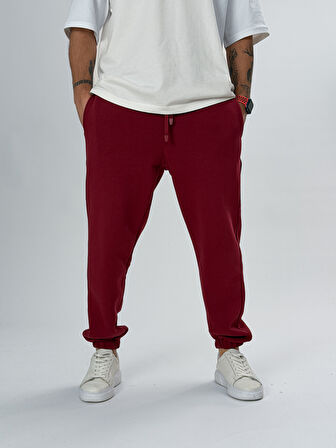 Şardonlu Bordo Erkek Jogger Eşofman COC2550