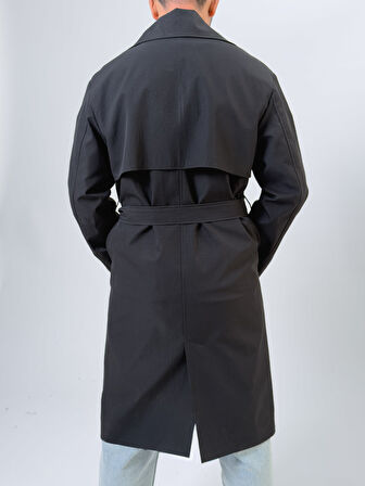 Siyah Erkek Trençkot COC2548