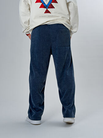 Oversize Lacivert Erkek Baggy Pantolon COC2547