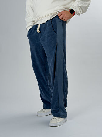 Oversize Lacivert Erkek Baggy Pantolon COC2547