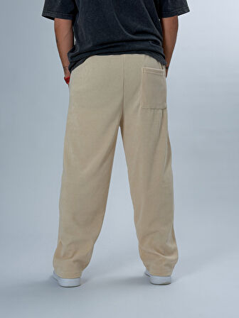 Oversize Bej Erkek Baggy Pantolon COC2546