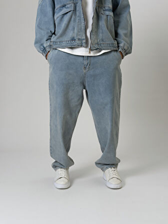 Tasarım Erkek Baggy Kot Pantolon COC2544