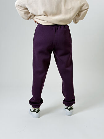 Şardonlu Mor Kadın Jogger Eşofman COC2541