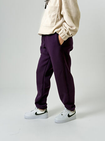 Şardonlu Mor Kadın Jogger Eşofman COC2541