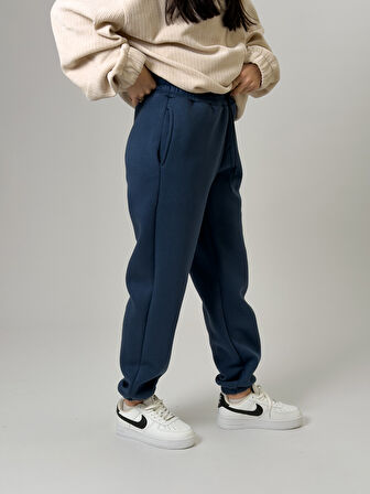 Şardonlu Lacivert Kadın Jogger Eşofman COC2539