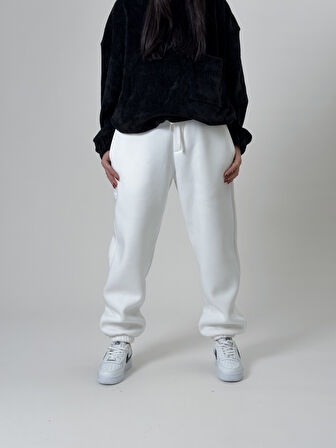 Şardonlu Ekru Kadın Jogger Eşofman COC2538