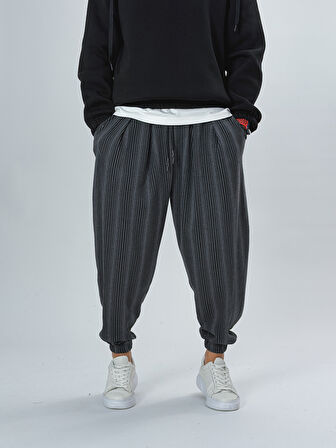 İnce Çizgili Pileli Erkek Yarım Şalvar COC2535