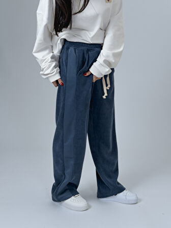 Oversize Lacivert Kadın Baggy Eşofman COC2534