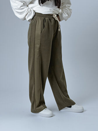 Oversize Haki Kadın Baggy Eşofman COC2533